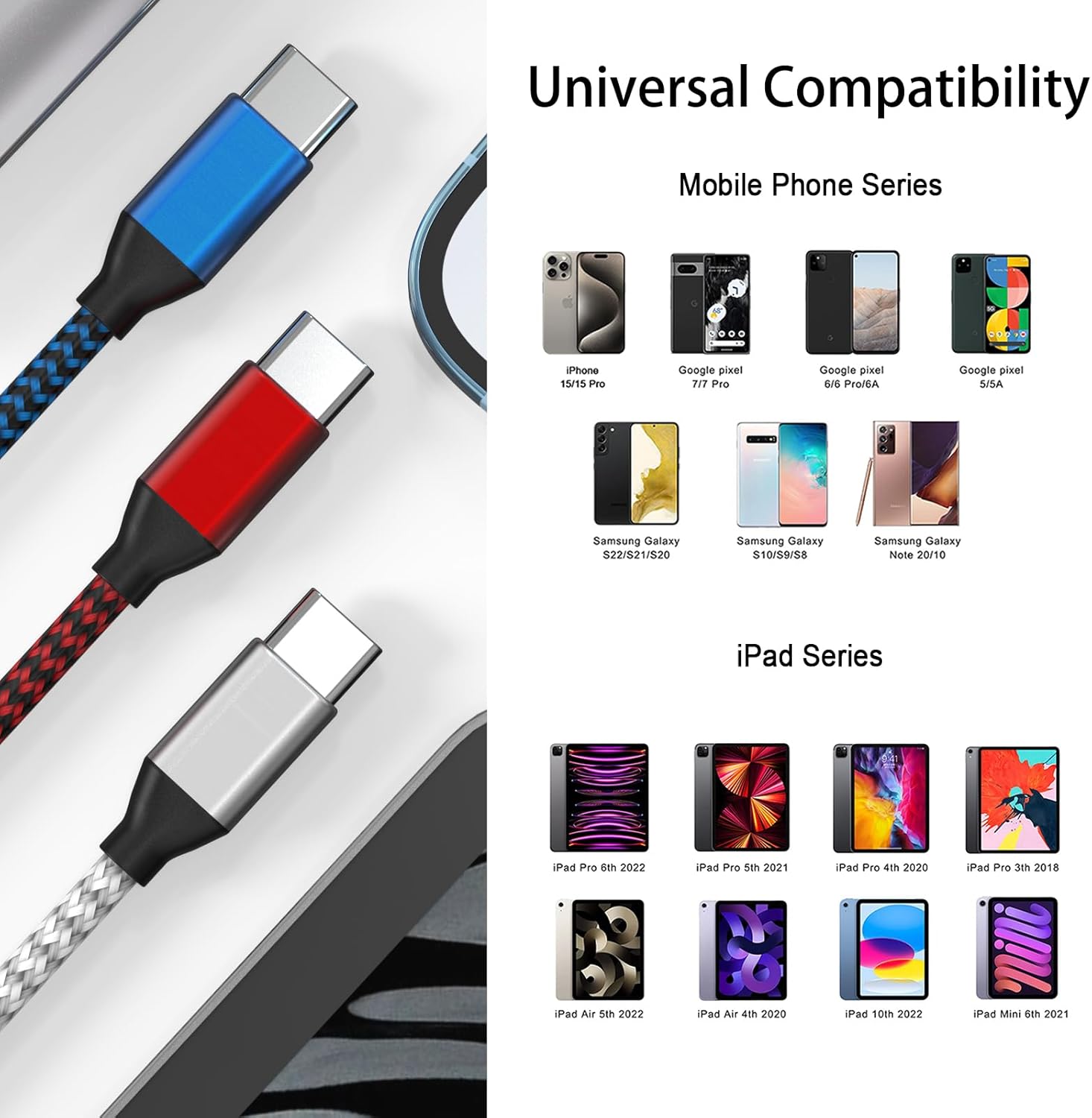Havit CB6310 USB-C to USB-C 60W Nylon Cable - Image 3