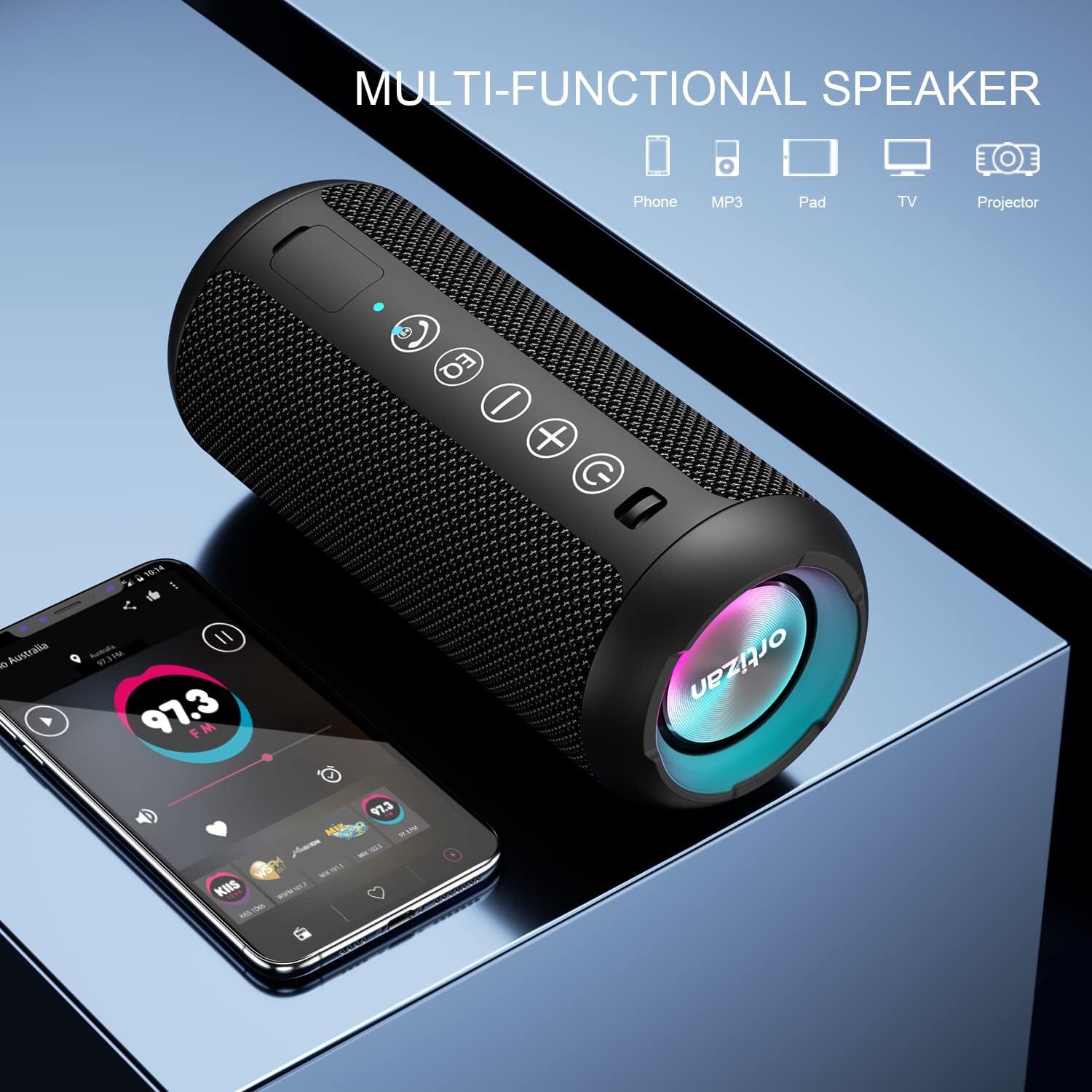Havit Multi-Color Ambient Light Bluetooth Speaker HV-SK889BT - Image 2