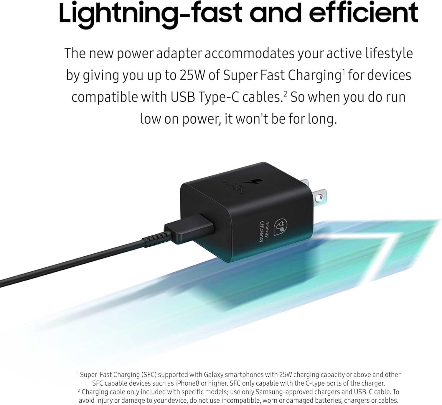 Samsung 25W USB-C Adapter with Cable - Image 2