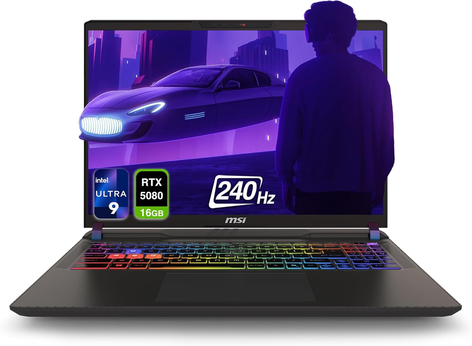 MSI Vector 16 HX AI A2XWIG Intel Core Ultra 9 275HX 16GB RAM 1TB SSD RTX 5080 16GB 16" QHD Cosmos Grey