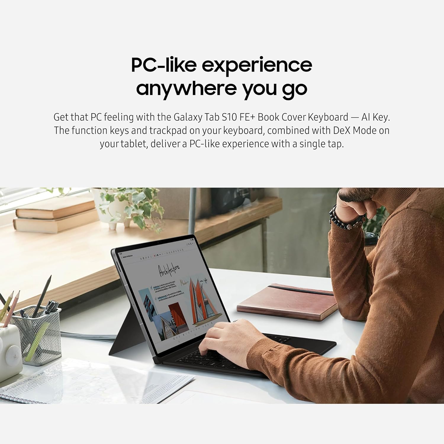 Samsung Book Cover Keyboard for Galaxy Tab S10 FE Plus/S10 FE+ 5G - Image 2