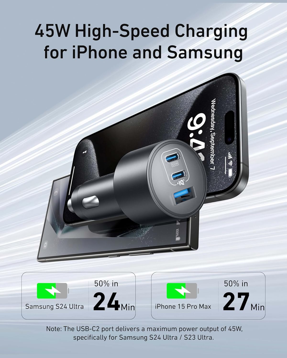 Anker Nano Car Charger 167.5W 3-Port - Image 4