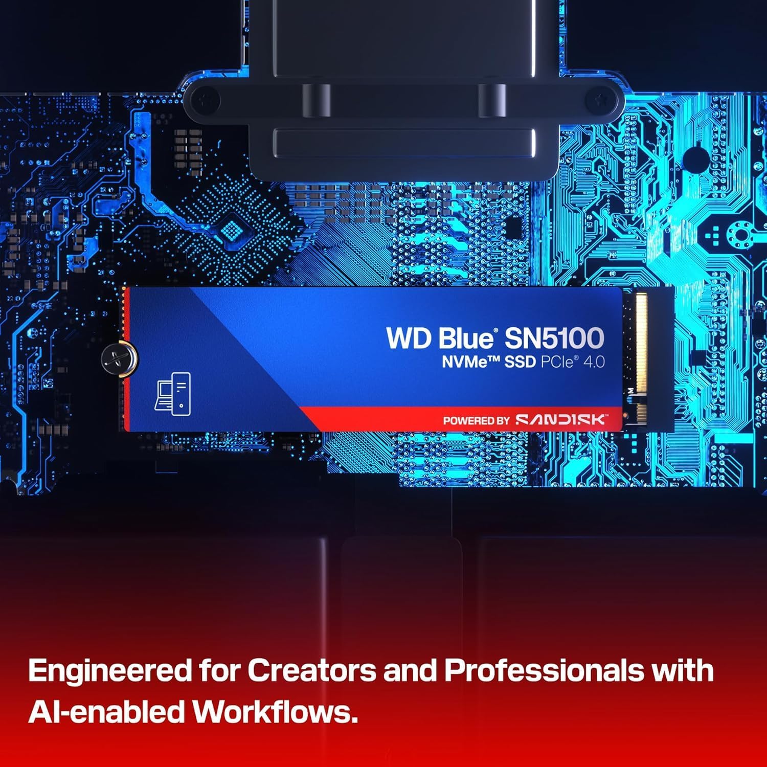 WD Blue SN5100 Internal SSD NVMe 500GB M.2 2280 PCIe Gen4 - Image 2