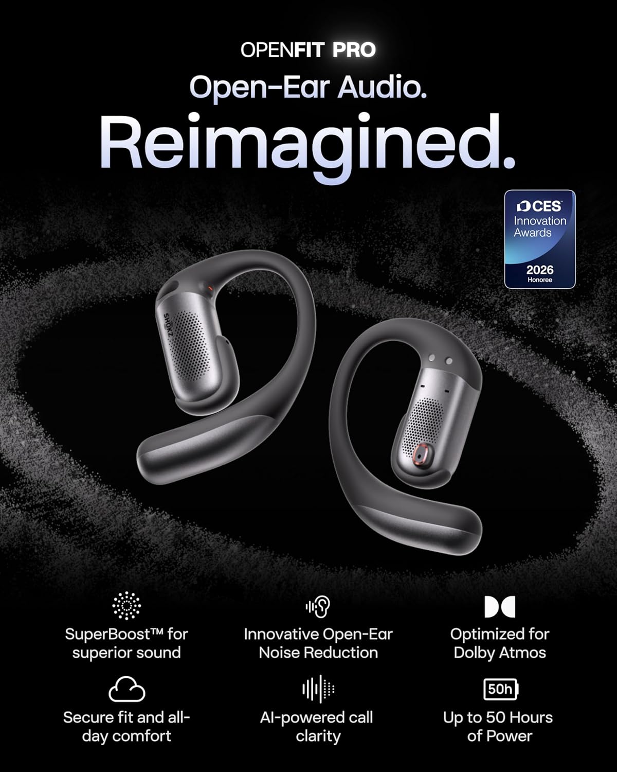 Shokz OpenFit Pro Open-Ear Headphones - Image 2