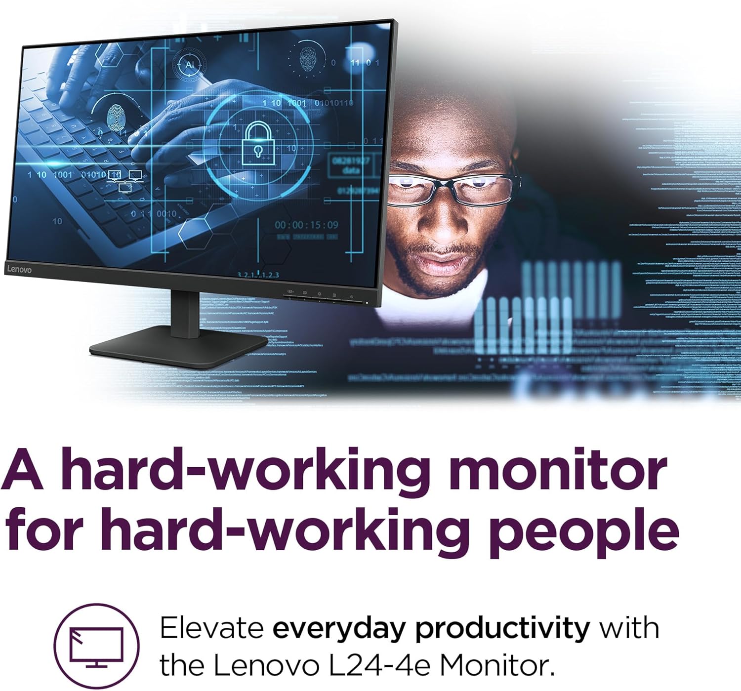 Lenovo L24-4E 23.8-Inch Monitor - Image 3