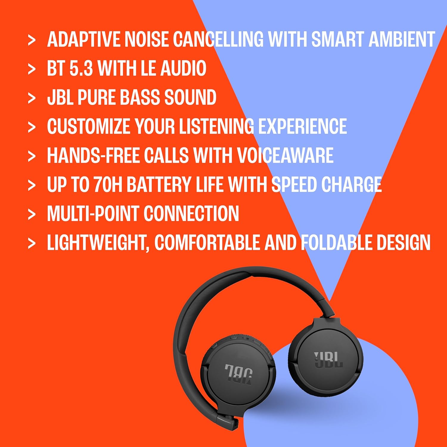 JBL Tune 670NC Wireless Noise Cancelling Headphones - Image 4