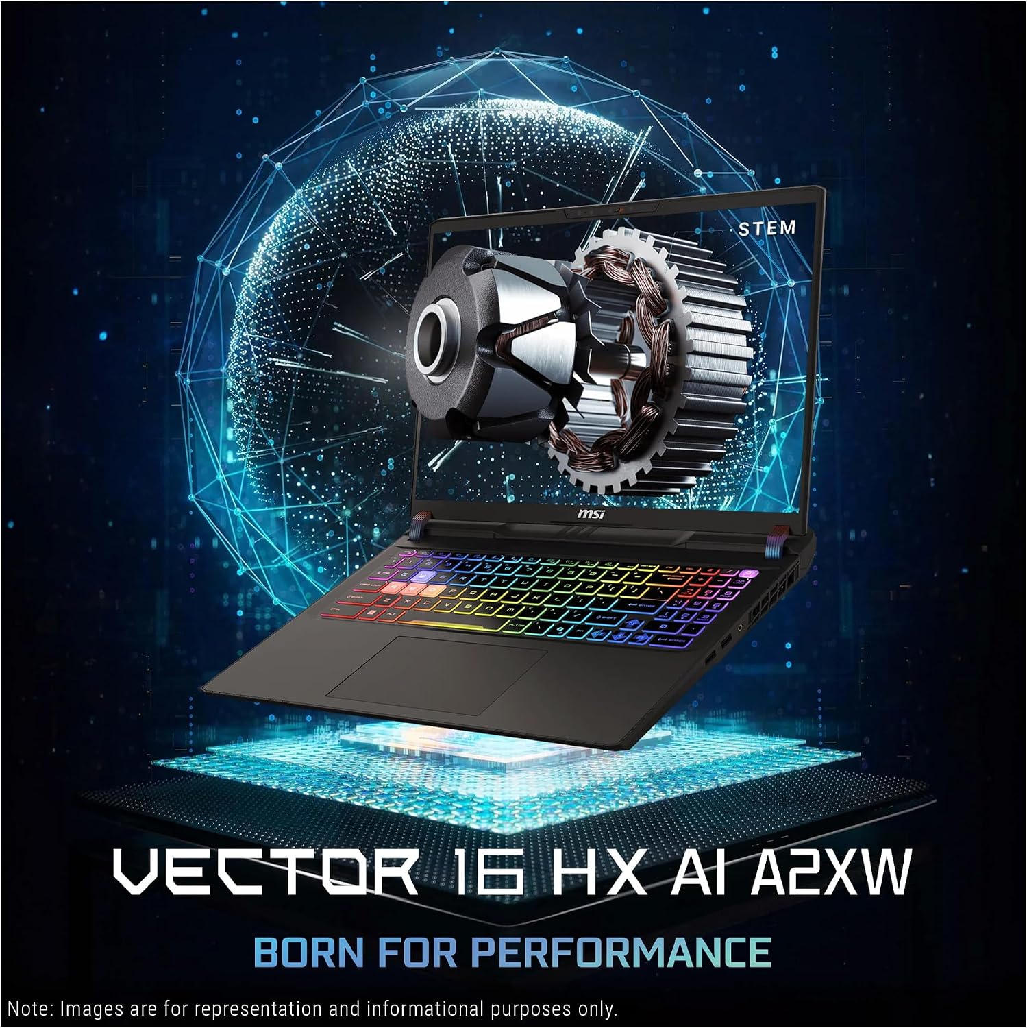 MSI Vector 16 HX AI A2XWIG Intel Core Ultra 9 275HX 16GB RAM 1TB SSD RTX 5080 16GB 16" QHD Cosmos Grey - Image 3