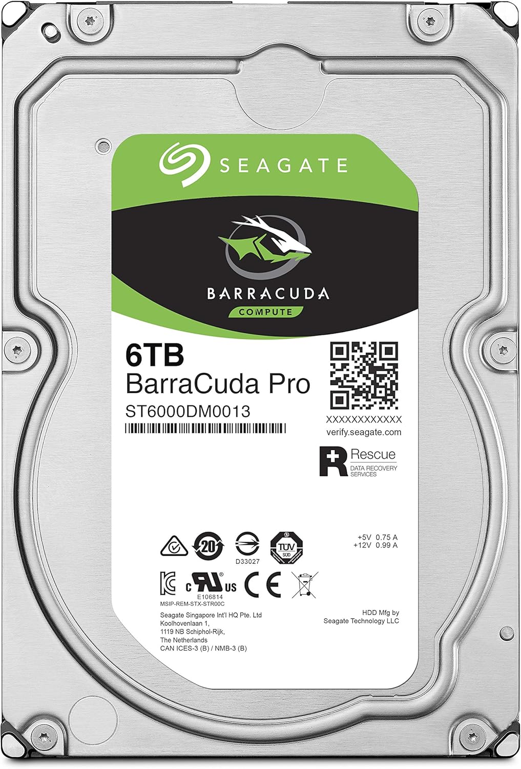 Seagate BarraCuda 6TB 3.5" Desktop Hard Drive (Pullout, Tested) - Image 2