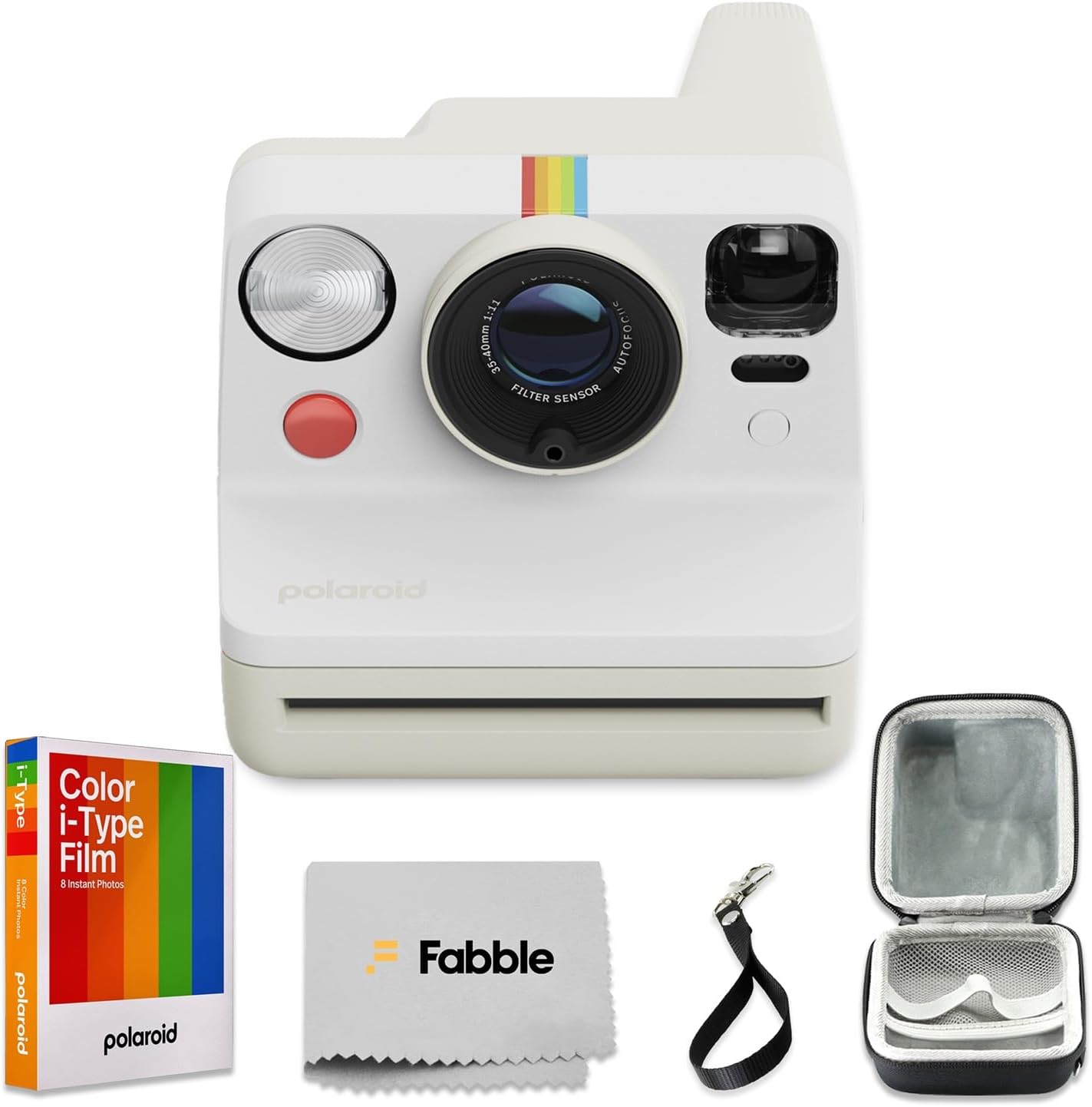 Polaroid Now Generation 3 Instant Camera - Pebble White
