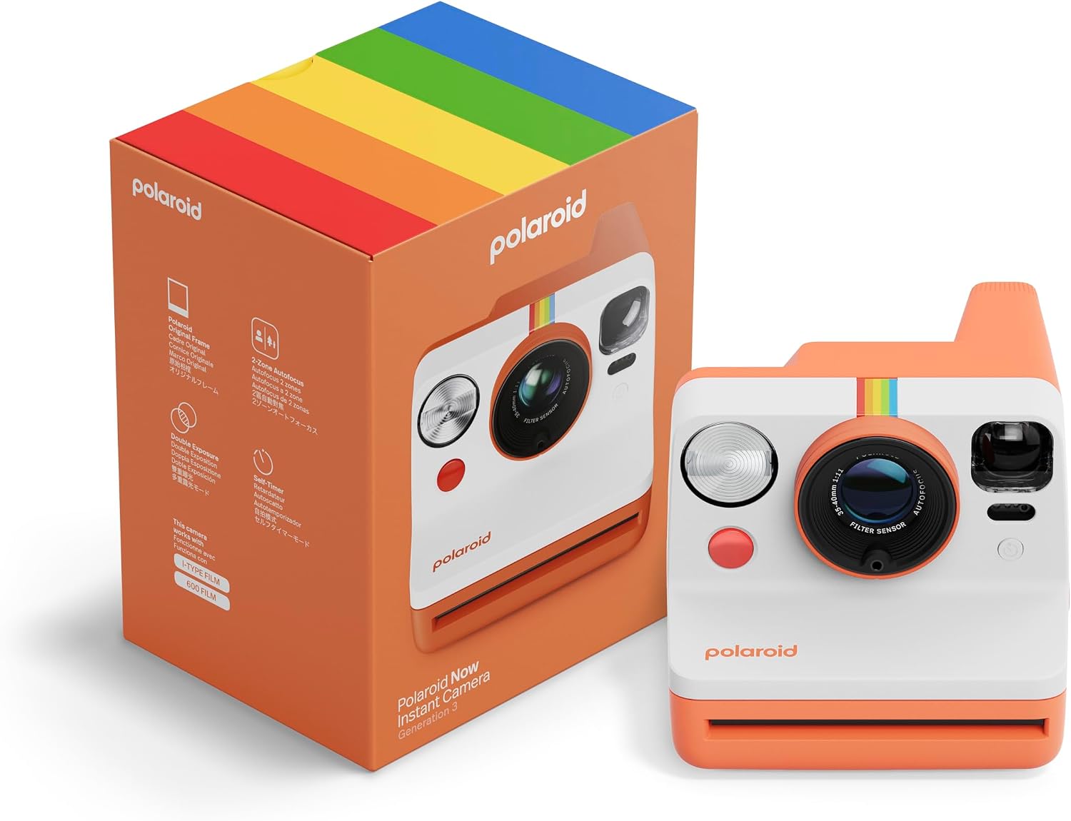 Polaroid Now Generation 3 Instant Camera - Coral