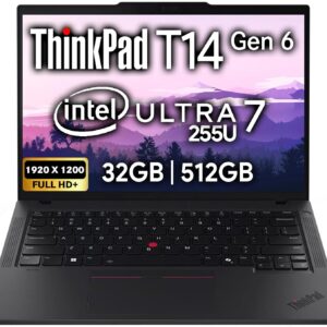 Lenovo ThinkPad T14 Gen 6 Intel Core Ultra 7-255U 16GB RAM 512GB SSD 14" Touch WUXGA IPS Laptop