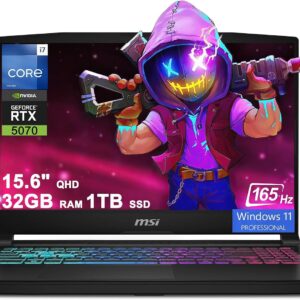 MSI Katana 15 HX Intel Core i7-14650HX 16GB RAM 512GB SSD NVIDIA RTX 5060 8GB 15.6" QHD 165Hz IPS Gaming Laptop