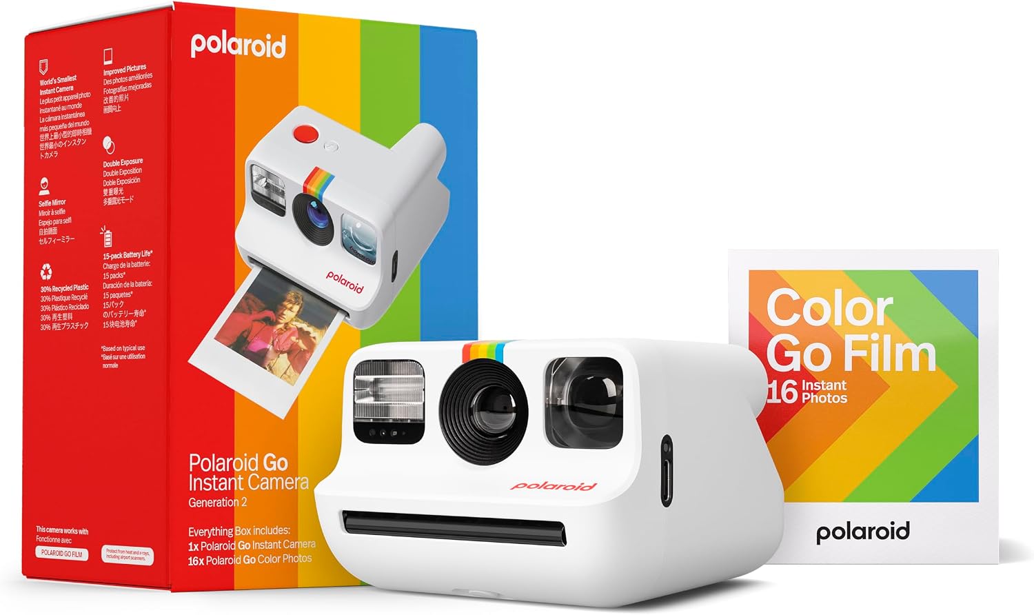 Polaroid Go Generation 2 Instant Camera - White