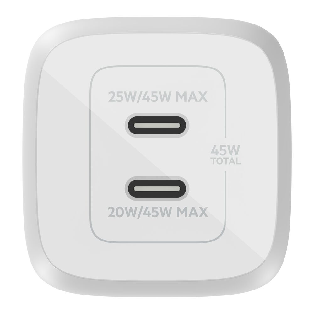 Belkin Dual 45W USB-C PD GaN Fast Charger with PPS - Image 2