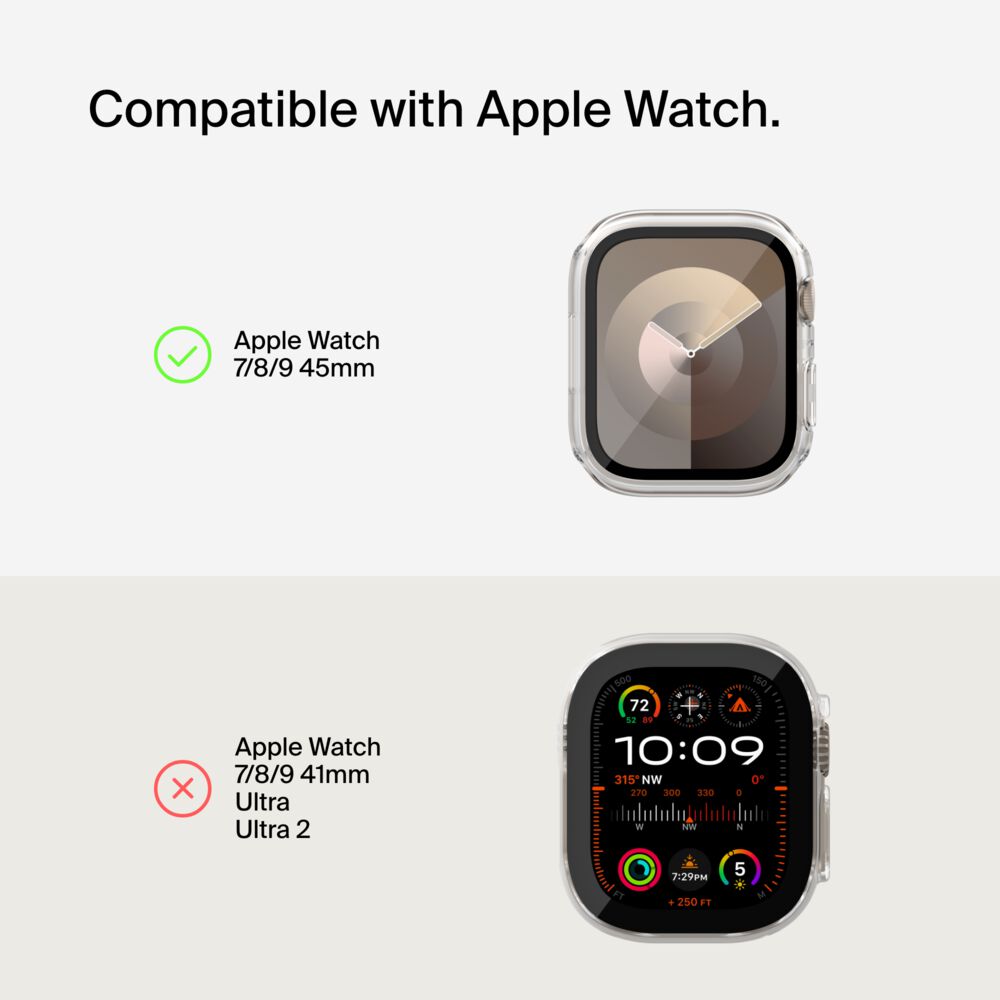 Belkin Tempered Curve 2-in-1 Treated Screen Protector + Bumper for Apple Watch Series 9/8/7/6/5/4/SE - Image 4