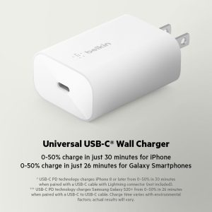 Belkin 25W USB-C PD Wall Charger with PPS
