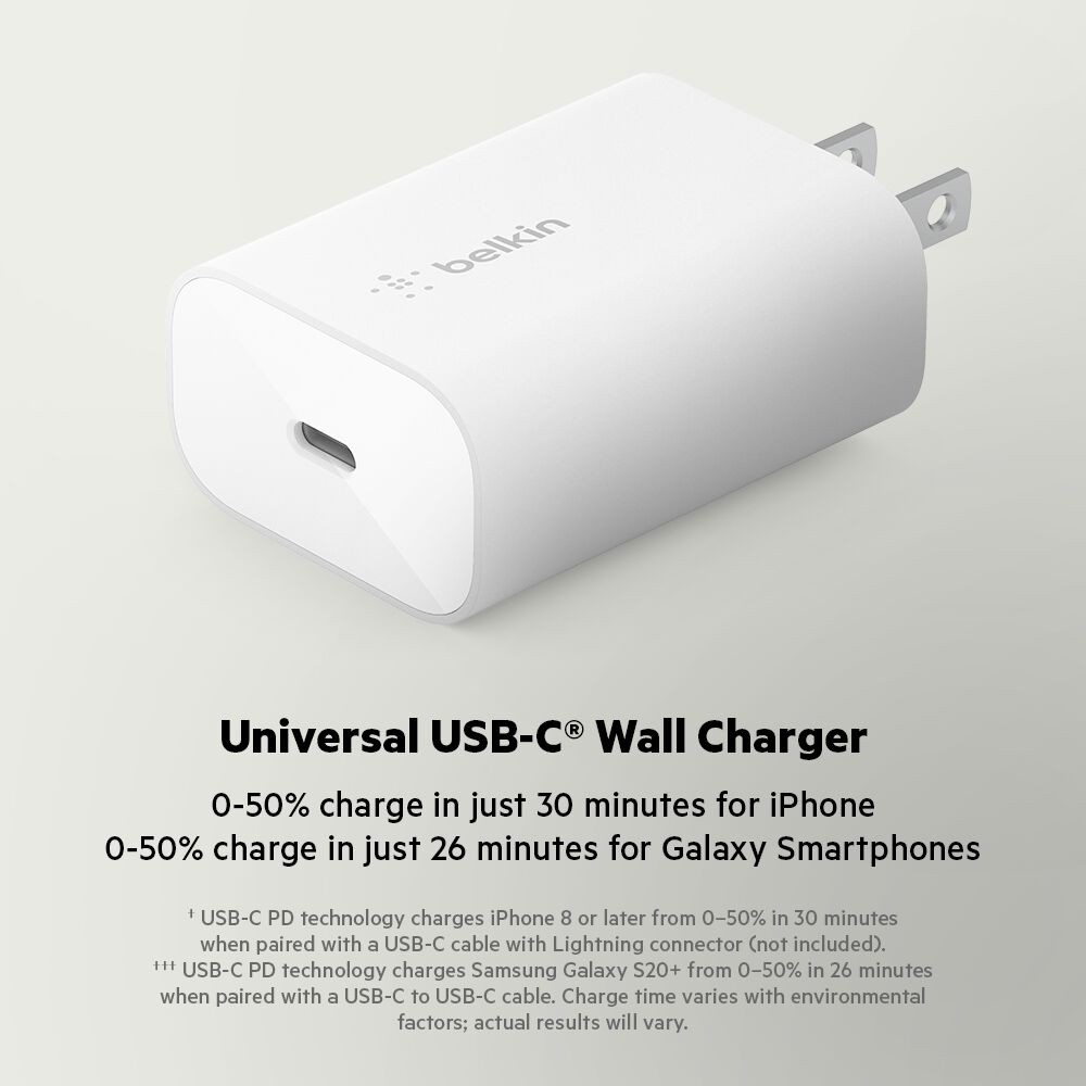 Belkin 25W USB-C PD Wall Charger with PPS