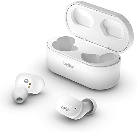 Belkin SoundForm True Wireless Stem Earbuds with Wireless Charging