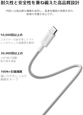 Xiaomi 6A High-Speed USB4 Braided USB-C to USB-C Cable (1M) - Image 3