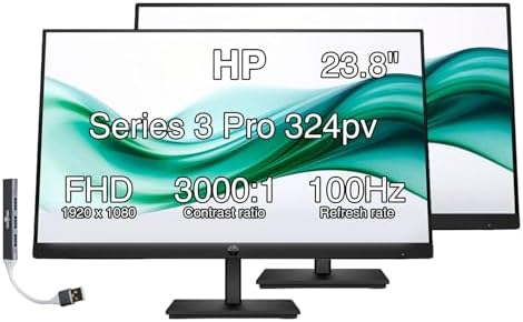 HP Series 3 Pro 23.8 Inch FHD Monitor 324pv (9U5C1AS)