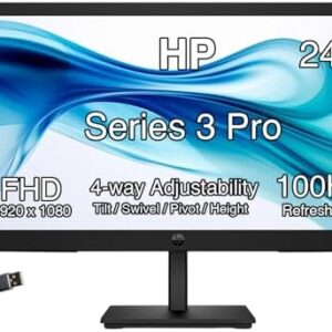 HP Series 5 23.8 Inch FHD Monitor with Speakers 524sa (94C37AA)