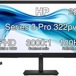 HP Series 3 Pro 21.45 Inch FHD Monitor 322pv (9U5A2AA)