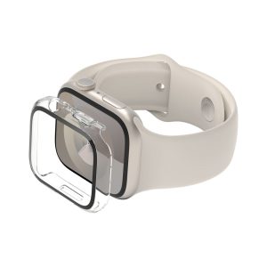 Belkin Tempered Curve 2-in-1 Treated Screen Protector + Bumper for Apple Watch Series 9/8/7/6/5/4/SE