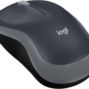 Logitech M185 Wireless Mouse, Swift Grey (910-002238)