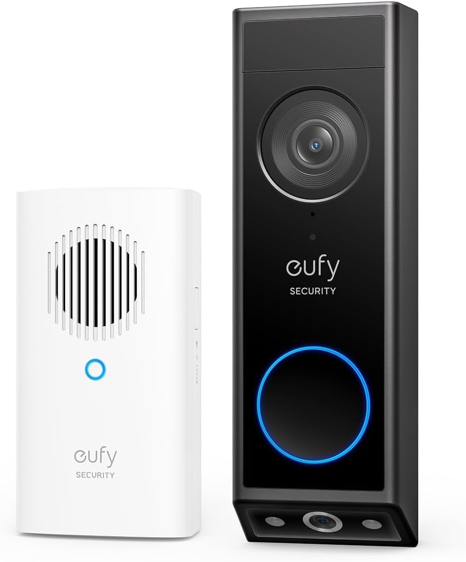 Eufy Video Doorbell E340 with Chime Black