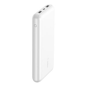 Belkin 20K Power Bank 15W USB-C In USB-A Out White