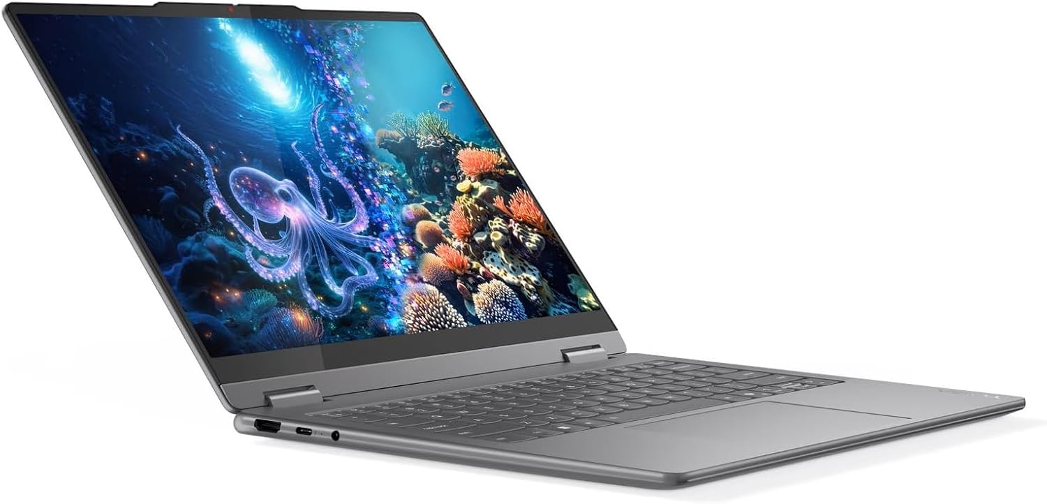 Lenovo Yoga 7 2-in-1 14ILL10 Intel Core Ultra 7 256V 16GB RAM 1TB SSD 14″ 2.8K OLED Touchscreen Lunar Grey (83JQ000KUS)
