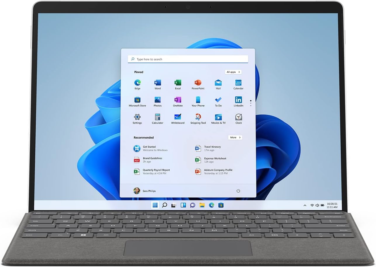 Microsoft Surface Pro 8 Intel Core i7 11th Gen 16GB RAM 256GB SSD 13" Touchscreen (Grade A) - Image 2