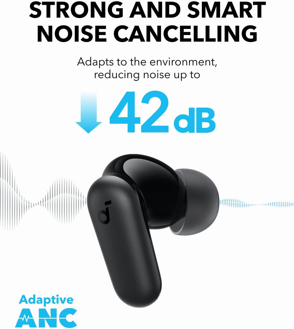Soundcore P30i Earbuds Black - Image 4