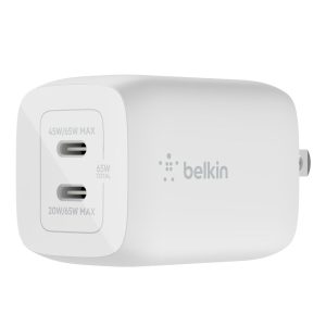 Belkin Dual 65W USB-C PD GaN Wall Charger with PPS