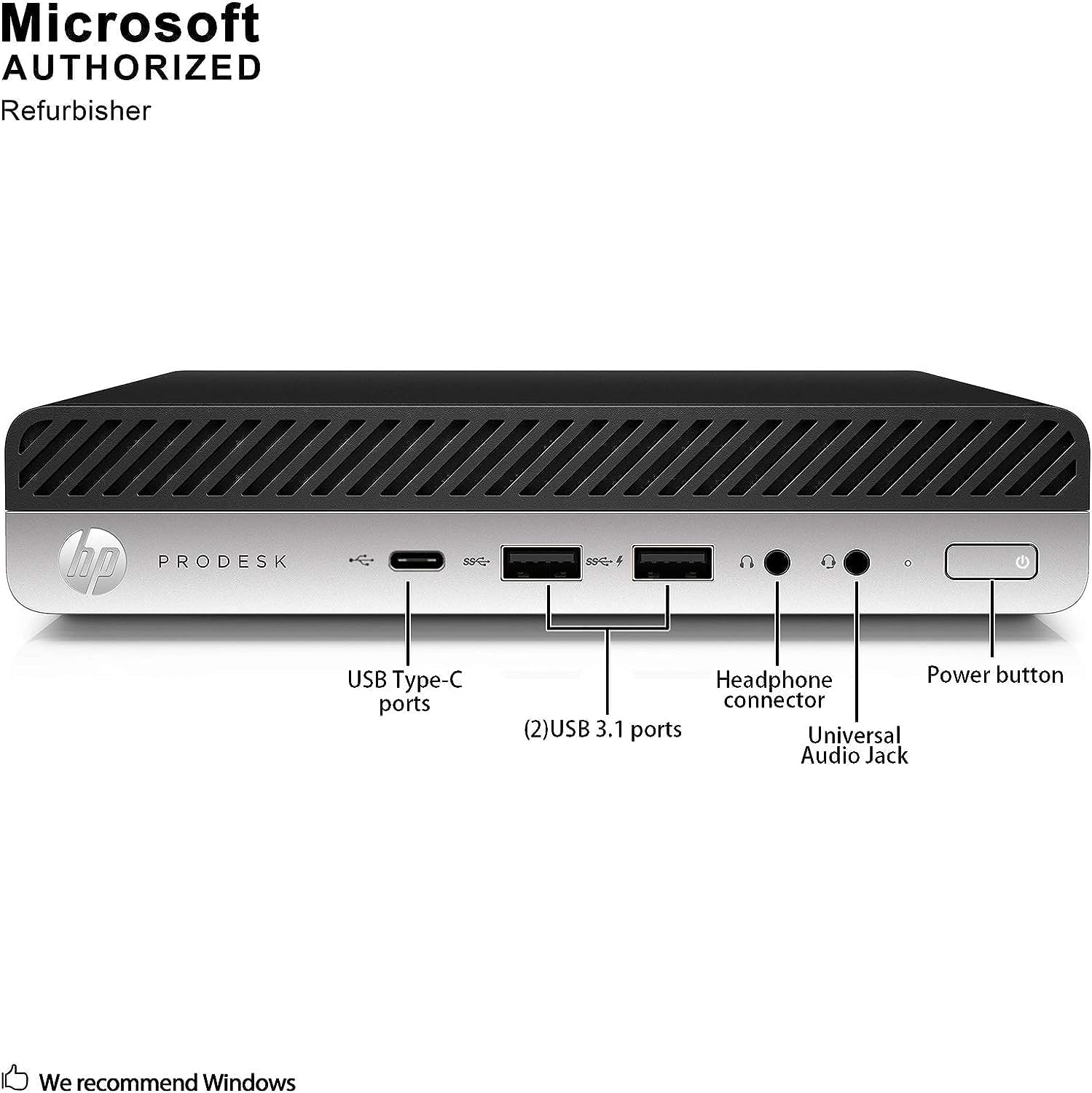 HP EliteDesk 800 G3 Mini Core i7-7th Gen 4GB RAM 128GB SSD (Ex-UK)