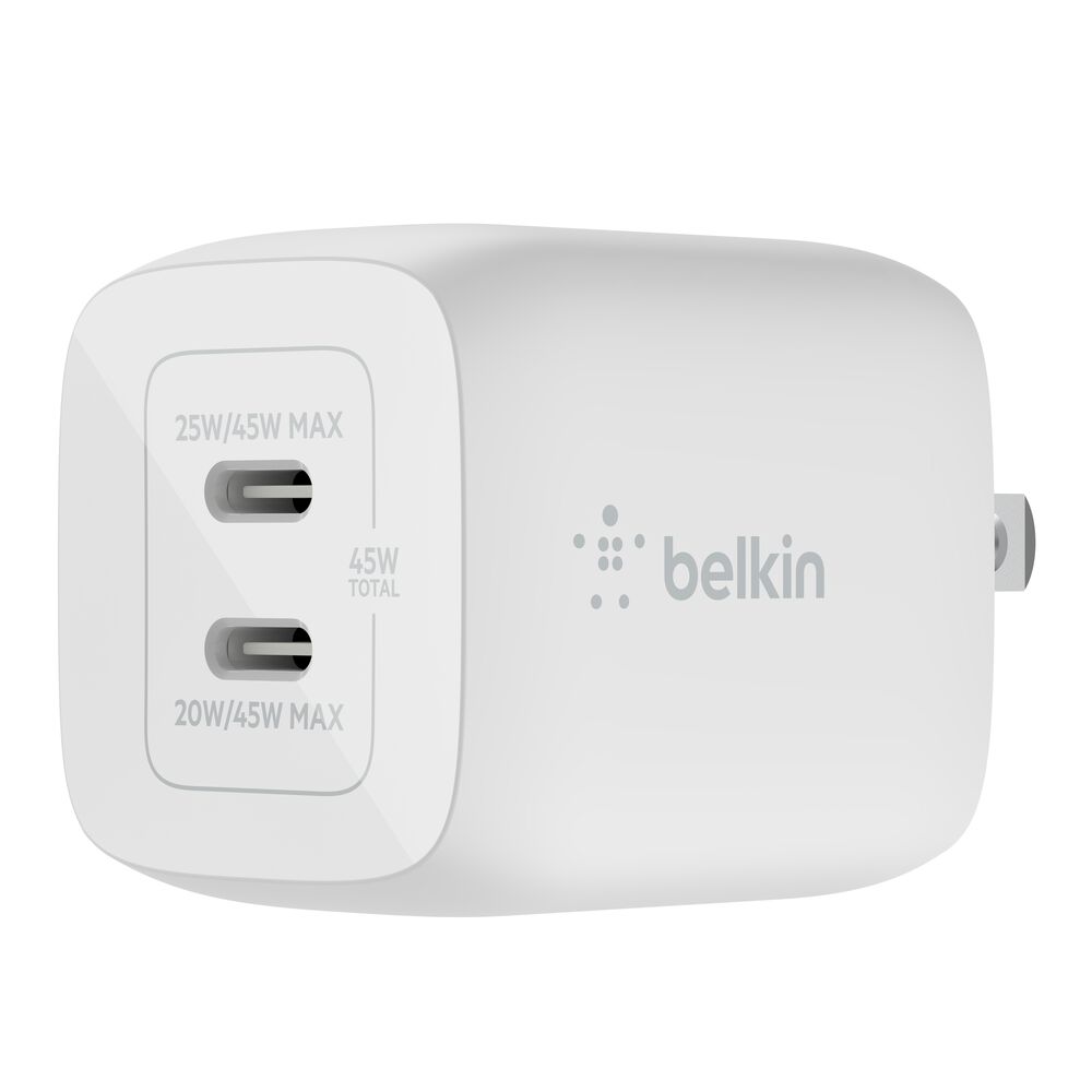 Belkin Dual 45W USB-C PD GaN Fast Charger with PPS