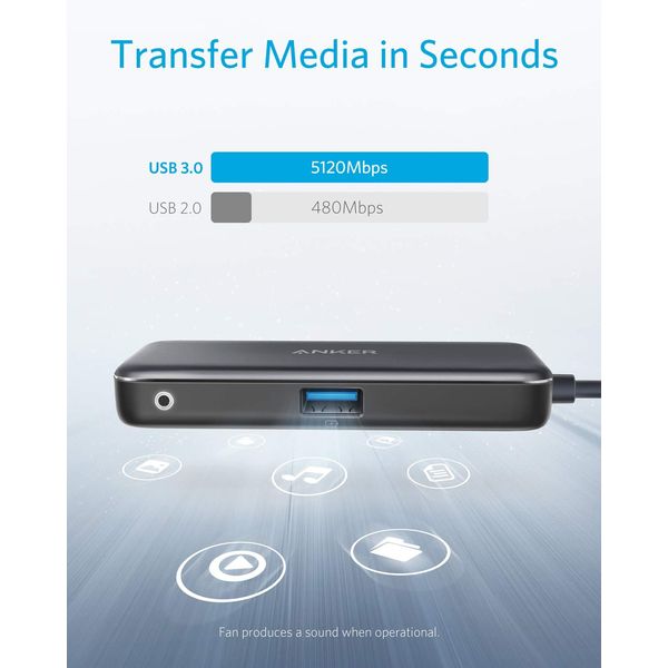 Anker PowerExpand 3-in-1 USB-C PD Hub Gray - Image 2