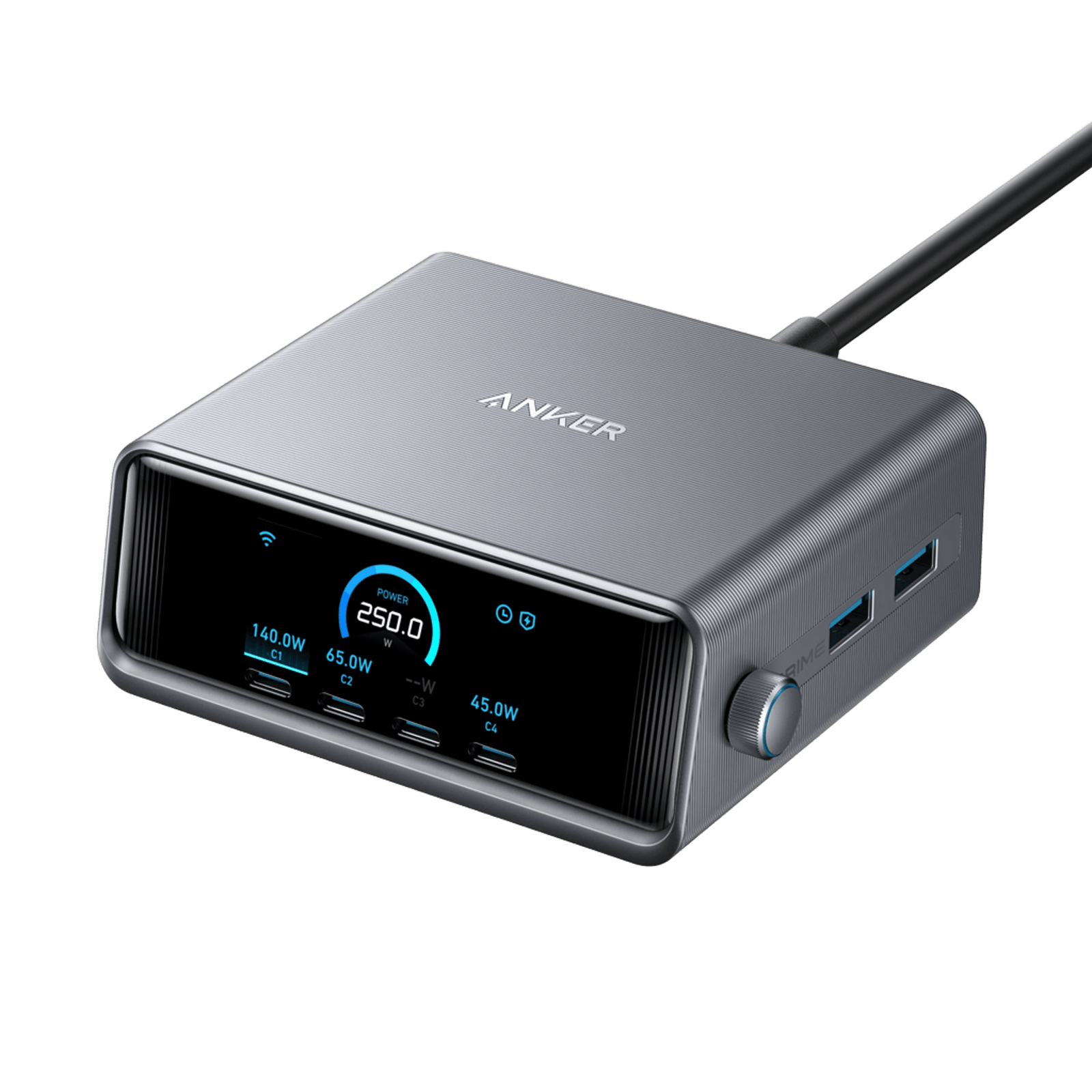 Anker Prime 250W GaN Desktop Charger (6 Ports) Silver