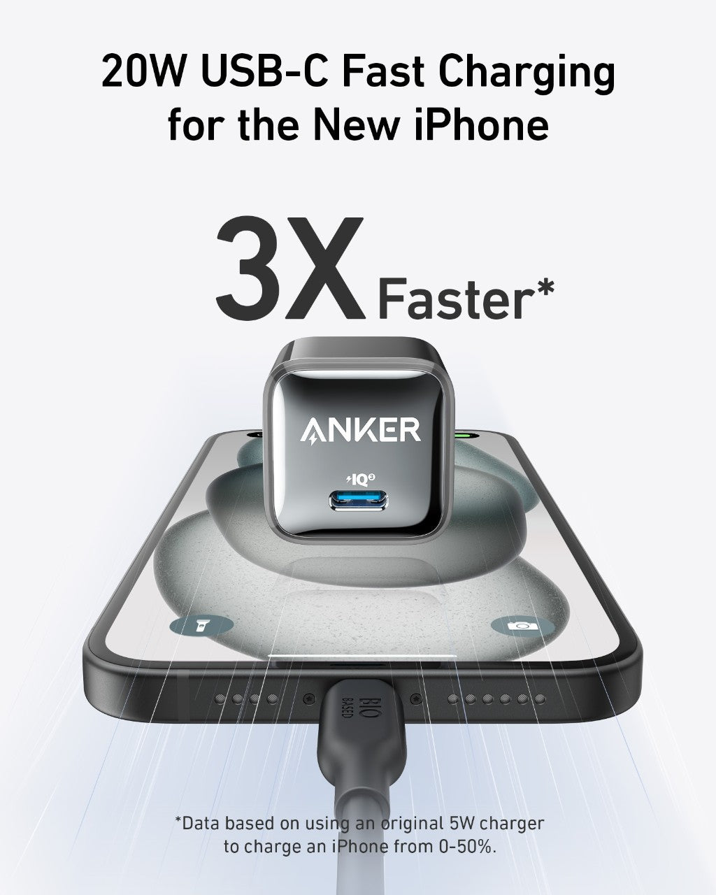 Anker Charger 20W 1C Black - Image 2