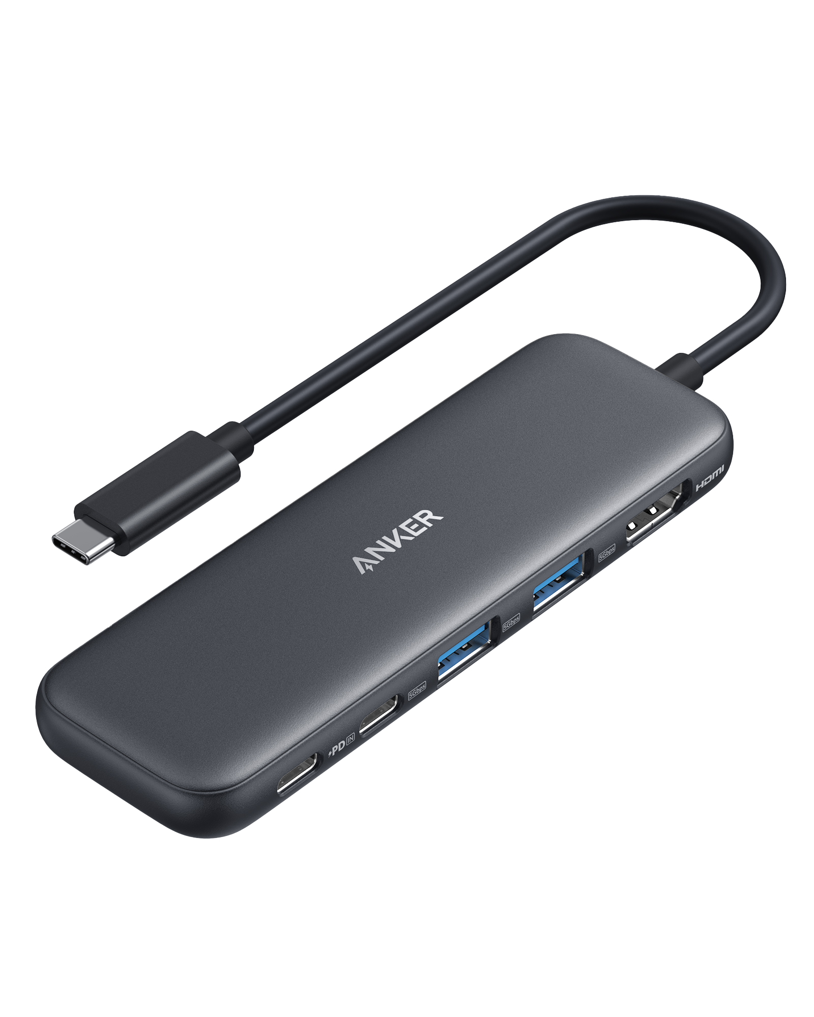 Anker 332 USB-C Hub (5-in-1) Black