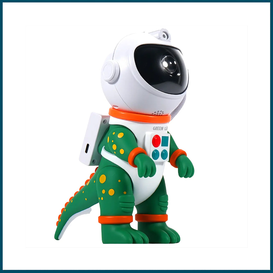 Green Lion Astronaut Galaxy Night Light Projector Green