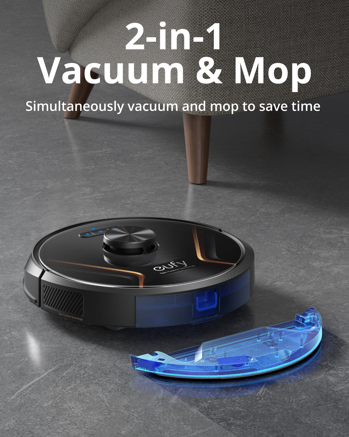 Eufy RoboVac X8 Hybrid Robot Vacuum Black - Image 3