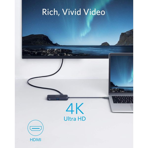 Anker PowerExpand 3-in-1 USB-C PD Hub Gray - Image 3