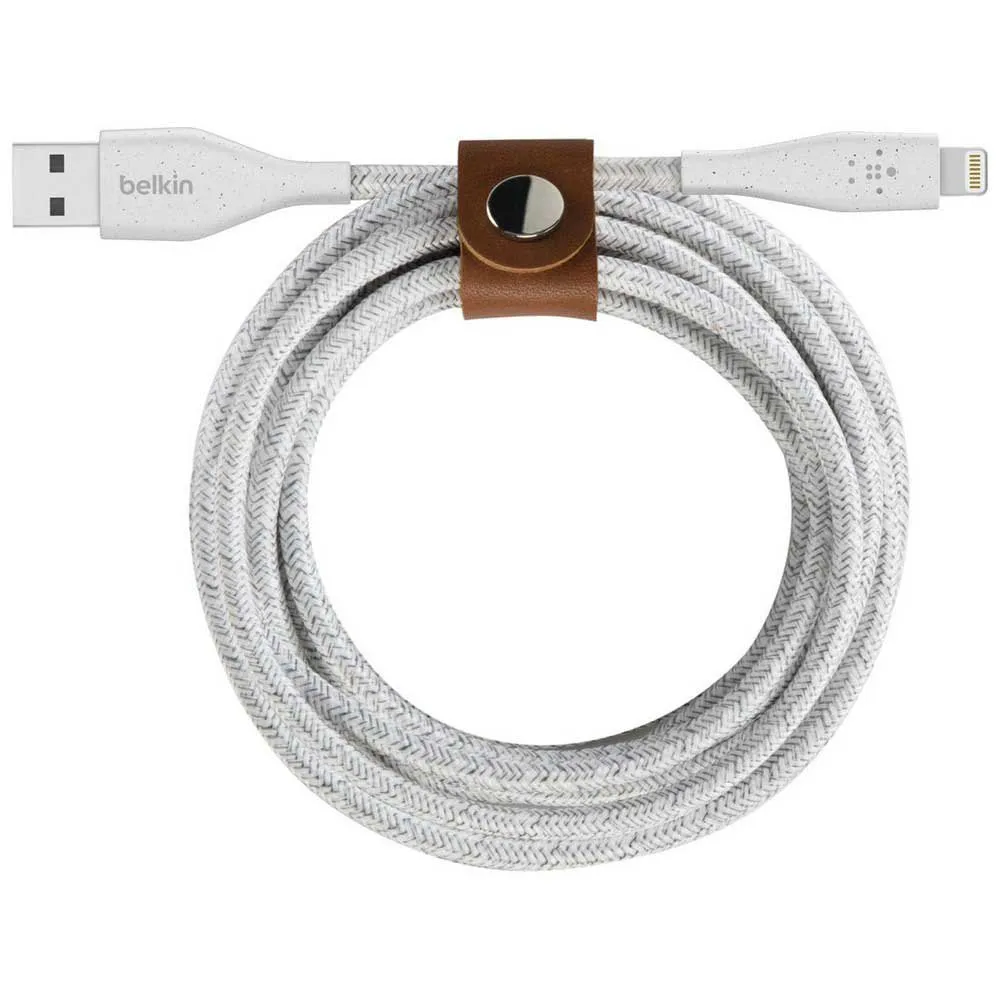 Belkin DuraTek Plus Lightning to USB-A Cable with Strap 1M Black - Image 2