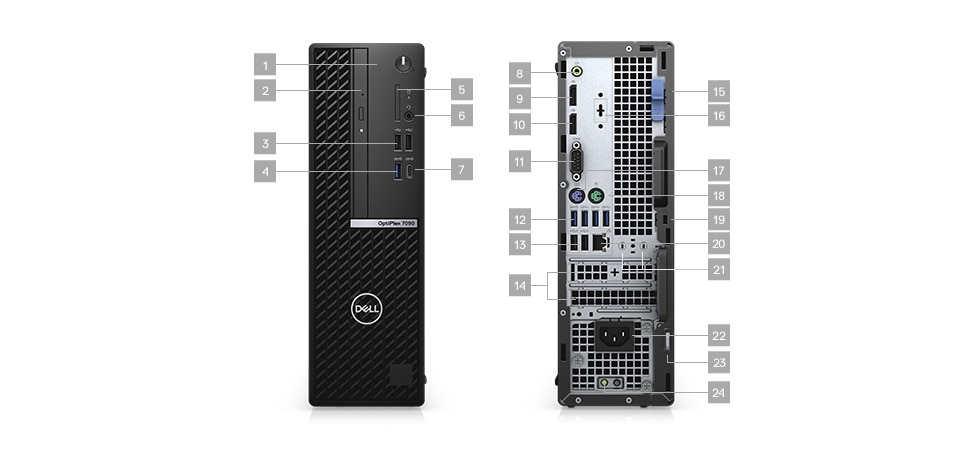 Dell OptiPlex 7090 Small Form Factor, Intel Core i5-10500, 16GB RAM, 512GB SSD