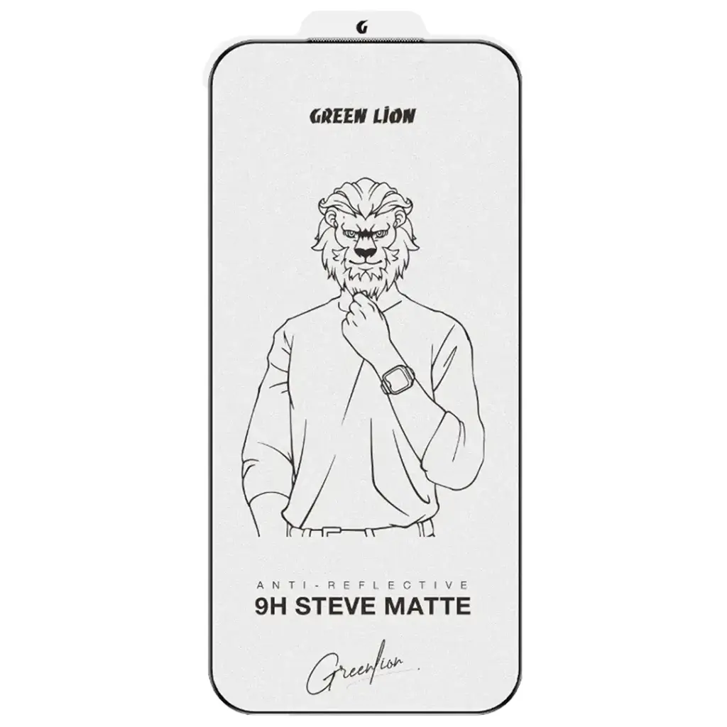 Green Lion 9H Steve Matte Screen Protector for iPhone 17 Pro Max Clear