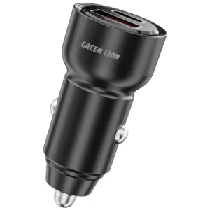 Green Lion RoadVolt Car Charger PD+QC 60W Black