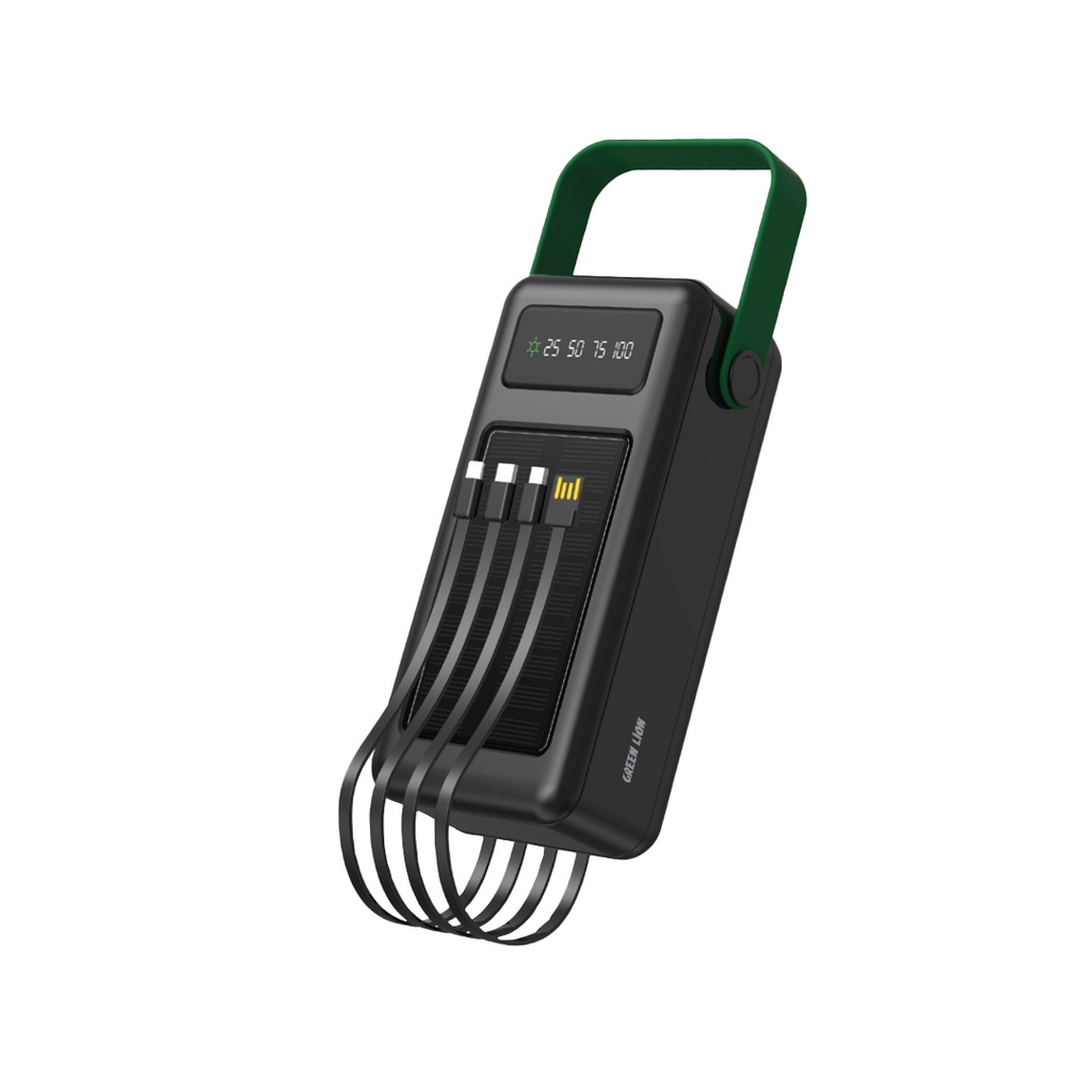 Green Lion Solar Max 50000mAh Power Bank Black