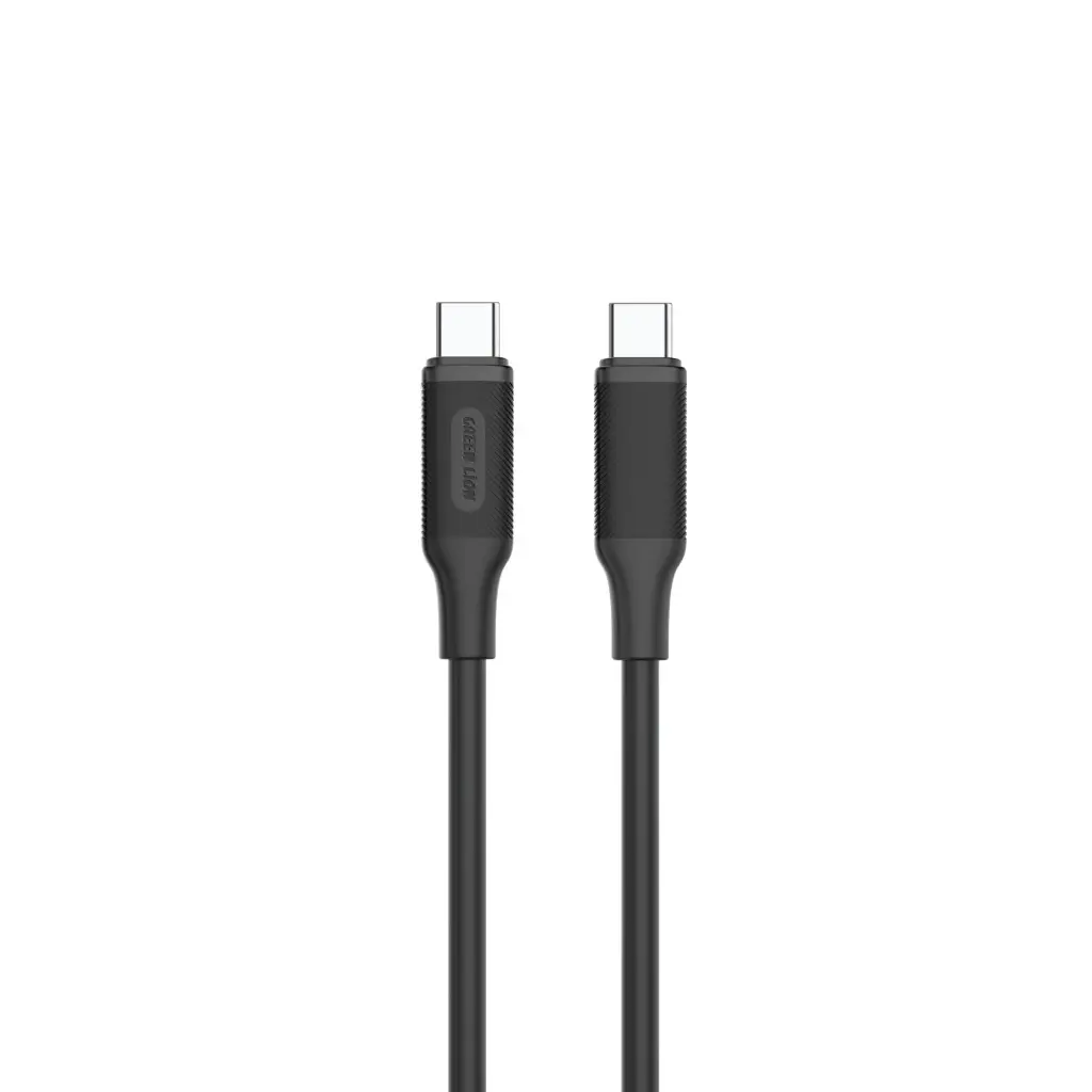 Green Lion USB-C to USB-C PVC Cable 2M Black