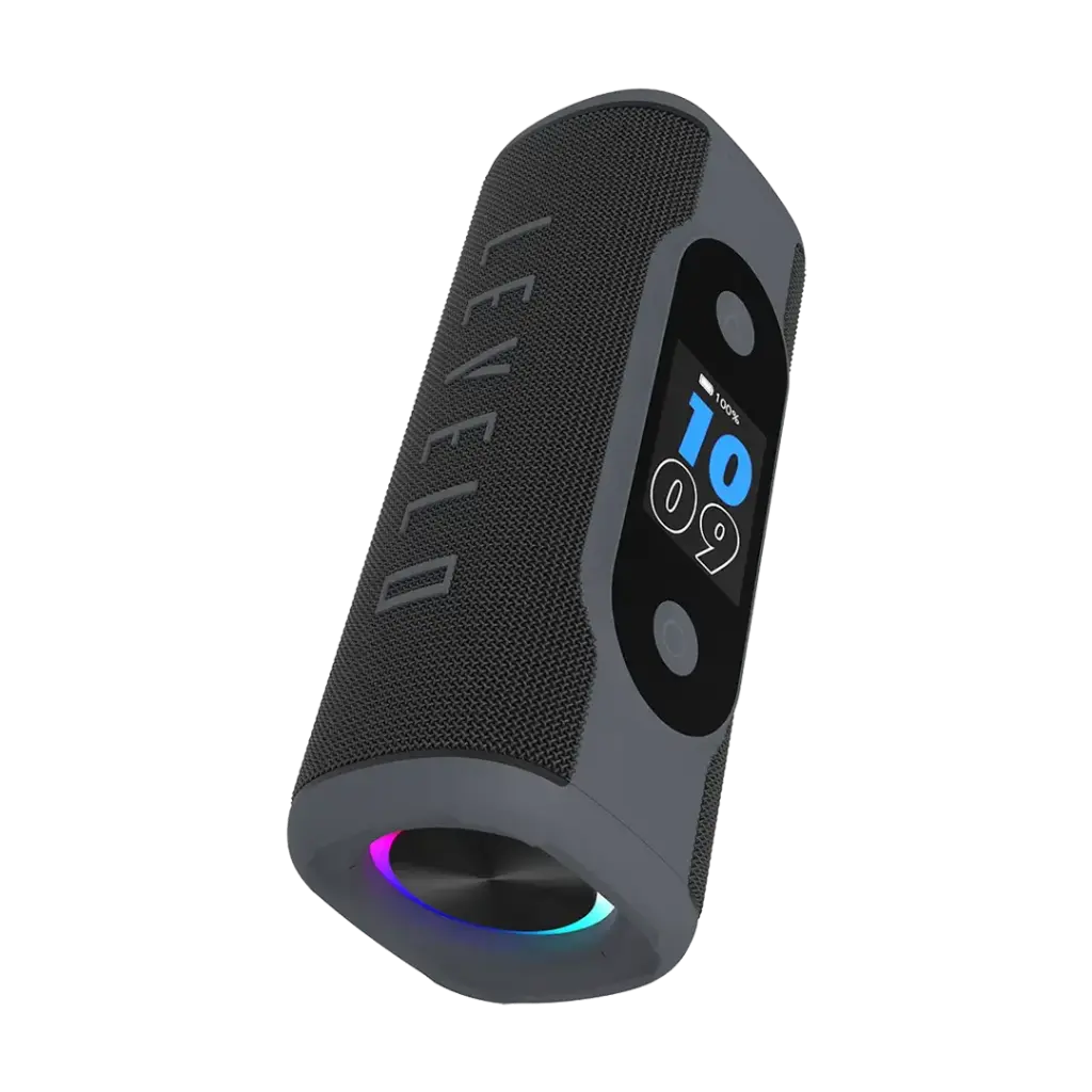 Levelo BassBeat Portable Speaker With Display Black